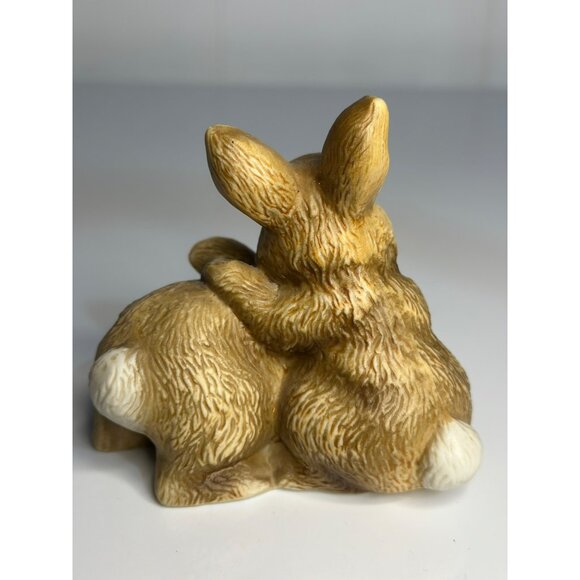VTG 1978 HOMCO Bunny Rabbit 3.5 Forest Figurine Decor Porcelain Cute - Picture 3 of 7